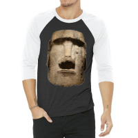 Easter Island Moai Statue Monolith World Mystery 3/4 Sleeve Shirt | Artistshot