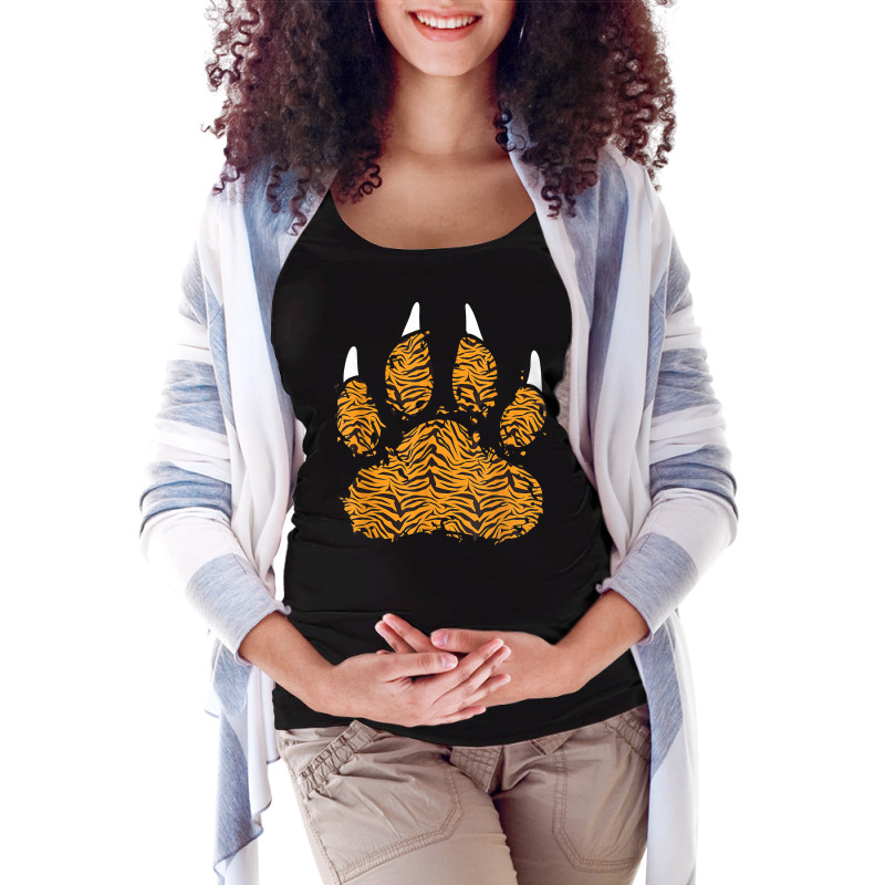 Tiger Paw   Zookeeper Zoologist Zoo Safari Wild Animal Lover T Shirt Maternity Scoop Neck T-shirt by cm-arts | Artistshot