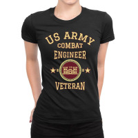 Us Army Combat Engineer Combat Engineer Veteran Gift Pullover Hoodie Ladies Fitted T-shirt | Artistshot