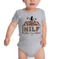 Milf Man I Love Fall Funny Autumn Seasons Lover Sweatshirt Baby Bodysuit | Artistshot