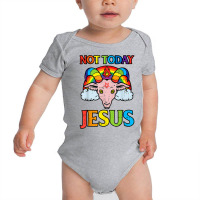 Today Not Jesus Satan Goat Rainbow Satanic Satanism T Shirt Baby Bodysuit | Artistshot