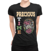 Precious Time Management T  Shirt Precious Time T  Shirt Ladies Fitted T-shirt | Artistshot