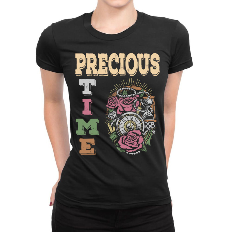 Precious Time Management T  Shirt Precious Time T  Shirt Ladies Fitted T-Shirt by endercovet | Artistshot