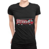 Firefighter Prep Shirt Delaware Firetruck Ladies Fitted T-shirt | Artistshot