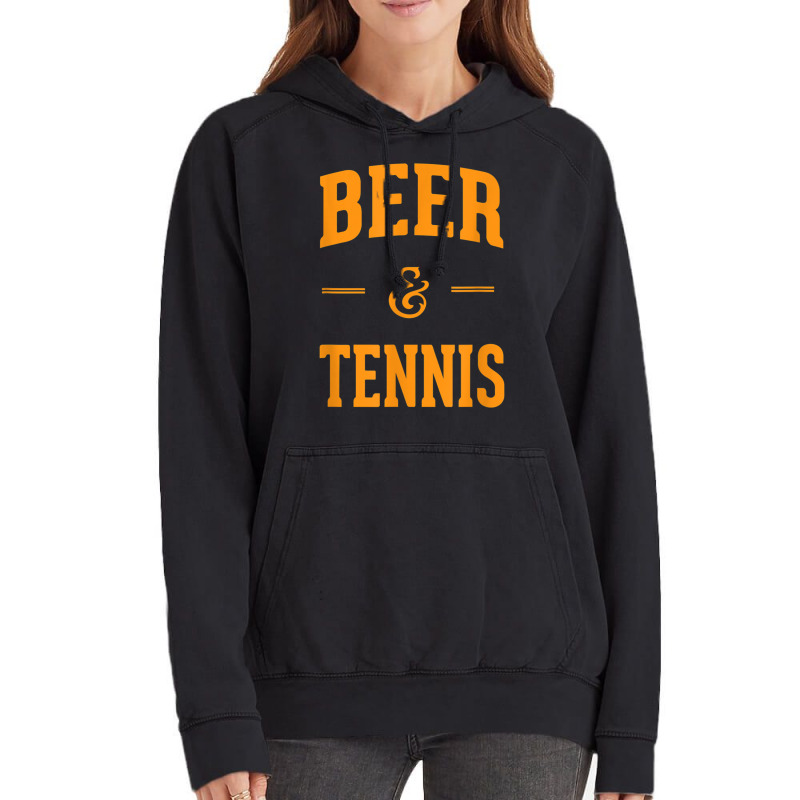 Beer & Tennis Perfect Combination Funny Tennis Fans Gifts Vintage Hoodie by cm-arts | Artistshot