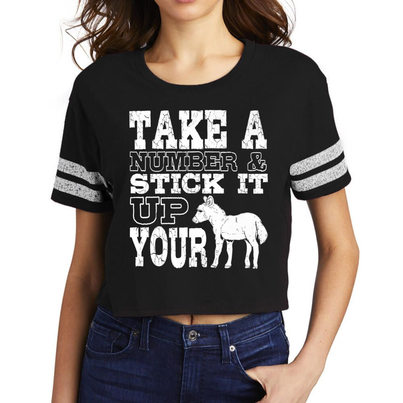 Donkey Show Shirts  Stick It Up Your Donkey Funny Gift Joke Scorecard Crop Tee by cm-arts | Artistshot