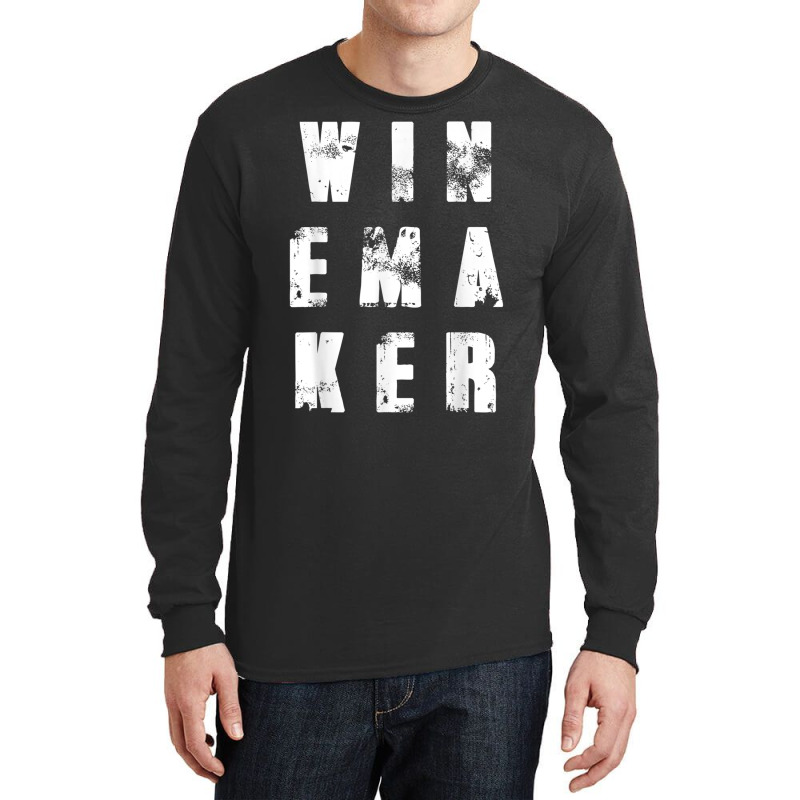 Cool Winemaker T Shirt I Wine Maker Gift Shirt Long Sleeve Shirts | Artistshot