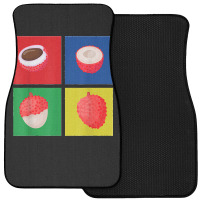 Retro Lychee Apparel Tropical Litchi Chinensis Fruit Lover T Shirt Front Car Mat | Artistshot