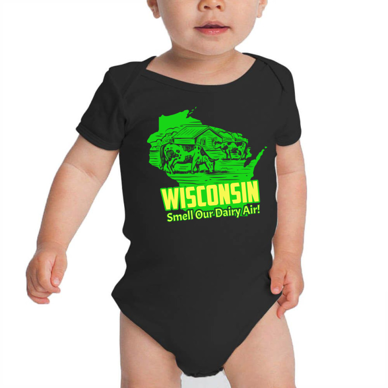 Wisconsin Smell Our Dairy Air Long Sleeve T Shirt Baby Bodysuit | Artistshot