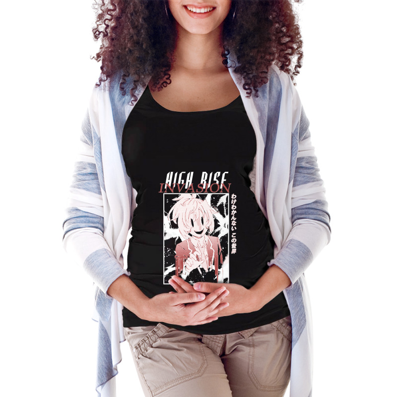 Tenkuu Shinpan High Rise Invasion Manga Anime Classic Maternity Scoop Neck T-shirt by CrystalCroft | Artistshot