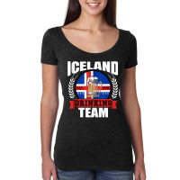 Iceland Drinking Team Funny Icelandic Flag Beer Party Gift Tank Top Women's Triblend Scoop T-shirt | Artistshot