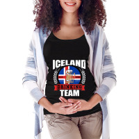 Iceland Drinking Team Funny Icelandic Flag Beer Party Gift Tank Top Maternity Scoop Neck T-shirt | Artistshot