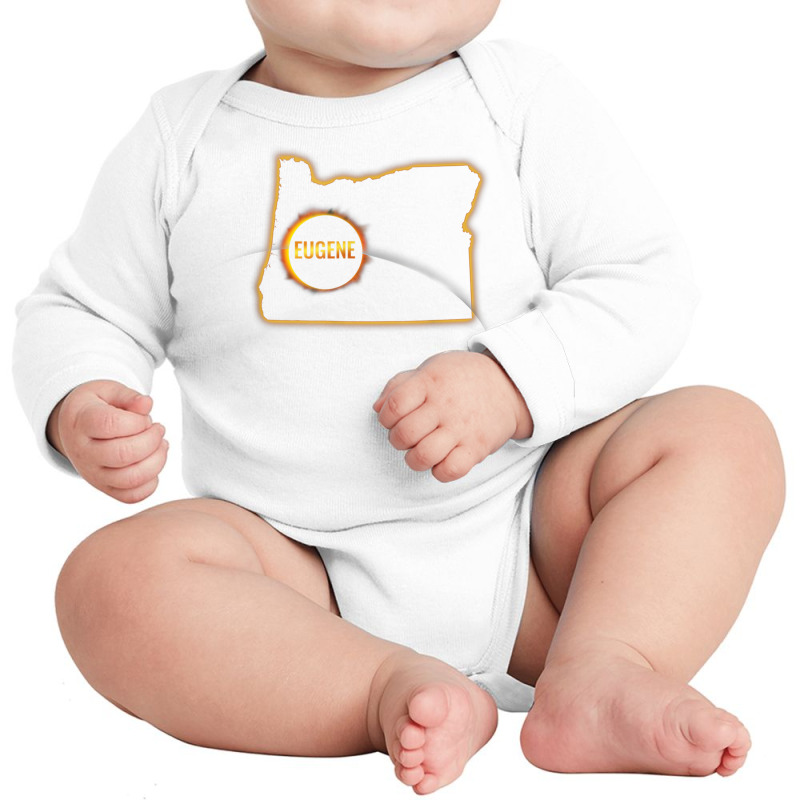 Oregon Total Solar Eclipse Eugene T Shirt Family Group Event Long Sleeve Baby Bodysuit by cm-arts | Artistshot