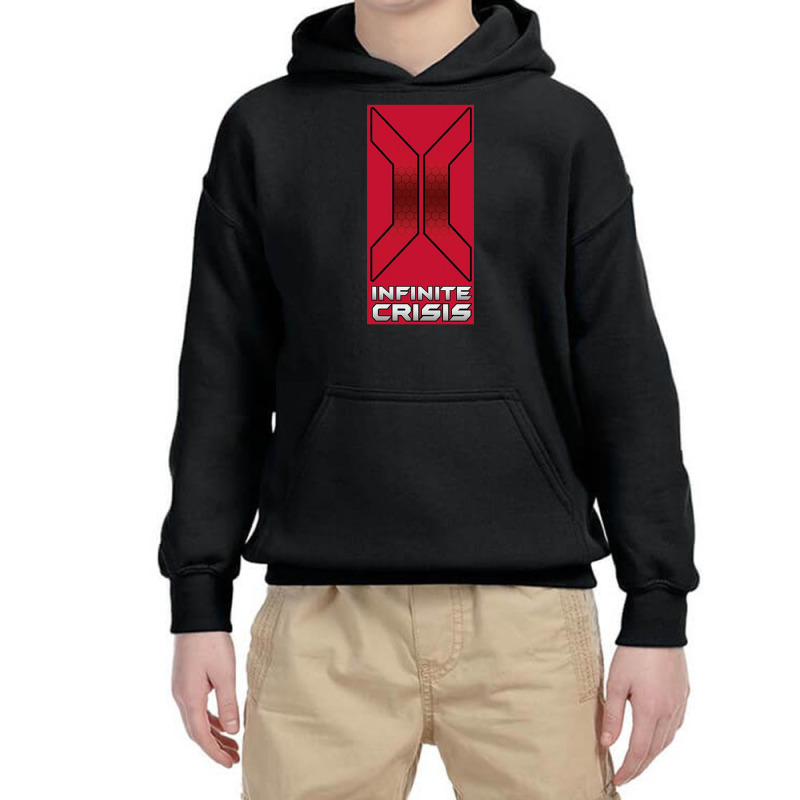 Infinite Crisis, Title, Youth Hoodie by comedysportzpodcast | Artistshot