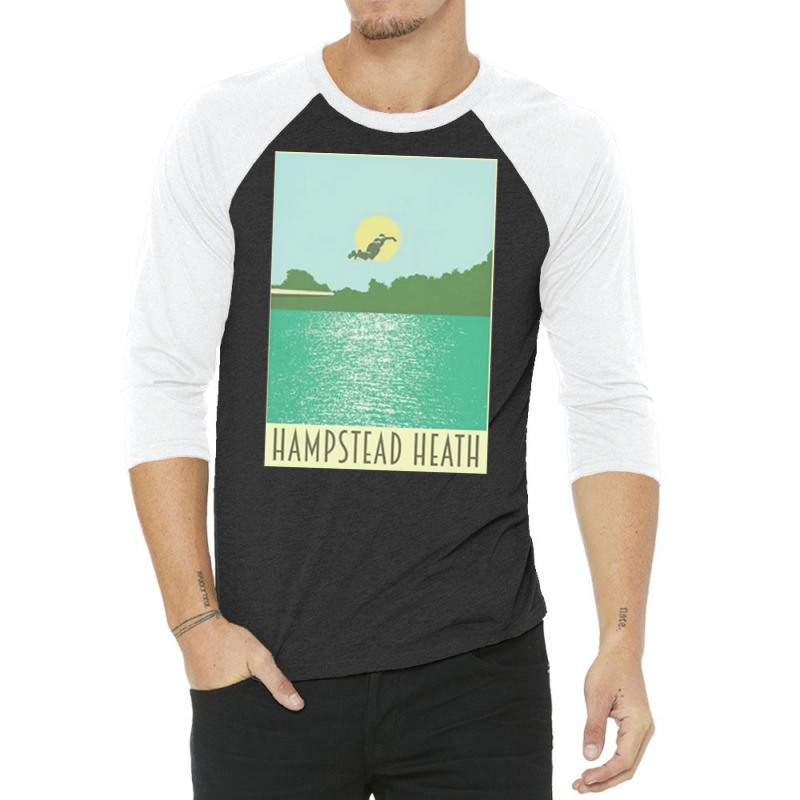 Hampstead Heath, Hampstead Heath Vintage, Hampstead Heath Art, Hampste 3/4 Sleeve Shirt | Artistshot