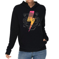 Vintage Tiger Bolt Of Lightning Chinese New Year Of Tiger T Shirt Lightweight Hoodie | Artistshot