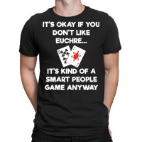 Euchre Long Sleeve Shirt Funny Euchre Card Game Smart People T-shirt | Artistshot