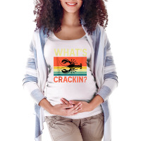 Whats Crackin Barnacle Lobster Brayfish Brill Tank Top Maternity Scoop Neck T-shirt | Artistshot