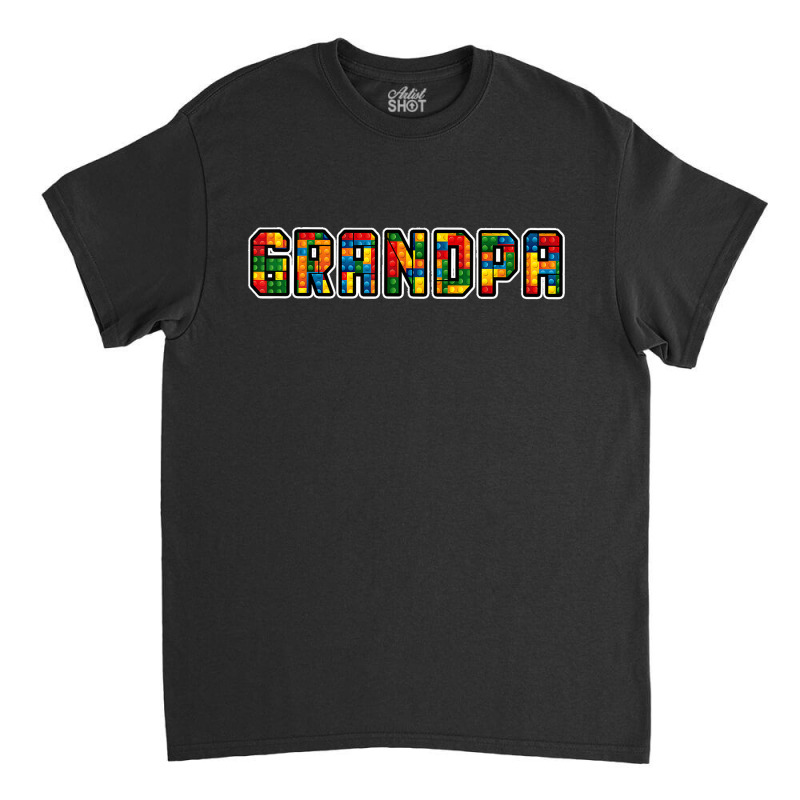 Brick Builder Funny Blocks Master Builder Grandpa T Shirt Classic T-shirt | Artistshot