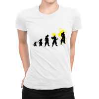 Goku Evolution (black) Ladies Fitted T-shirt | Artistshot