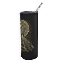 Ancient Sacred Mayan Aztec Calendar Pyramid Geometry Skinny Tumbler | Artistshot