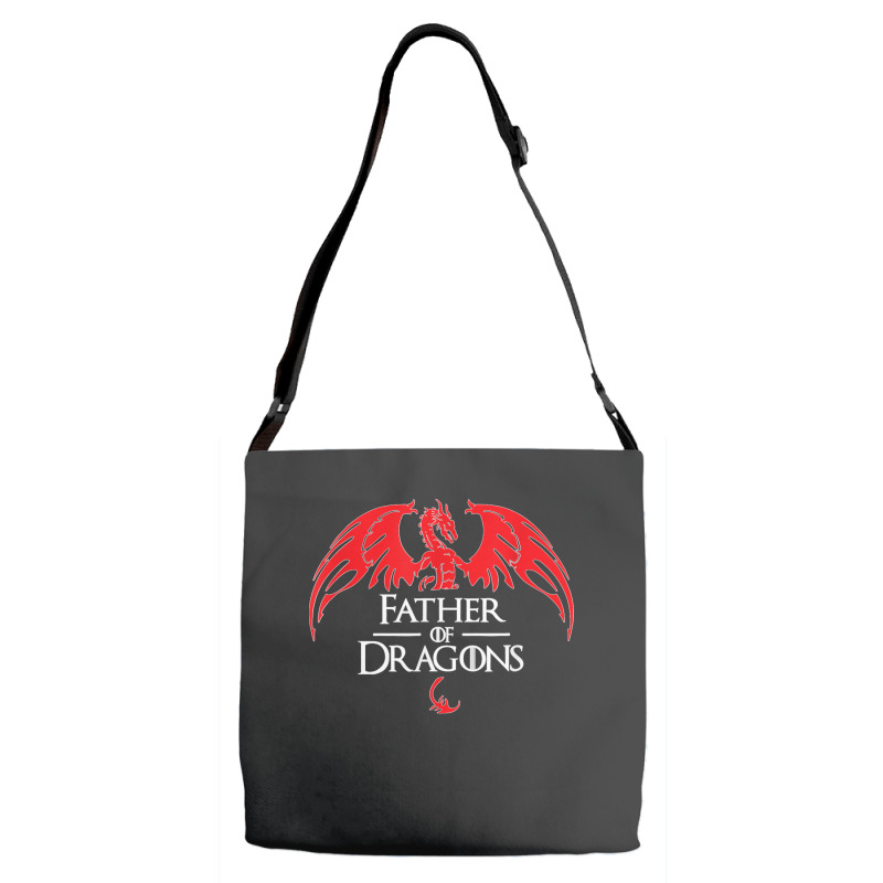 Father Of Dragons Funny Father's Day & Dad Gift Adjustable Strap Totes | Artistshot