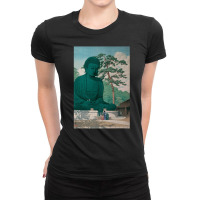 The Great Buddha Of Kamakura, The Great Buddha Of Kamakura Vinatge, Th Ladies Fitted T-shirt | Artistshot