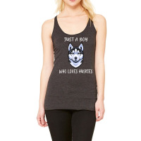 Siberian Husky Puppy Just A Boy Who Loves Husky T Shirt Racerback Tank | Artistshot