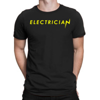 Electrician Flash Thunderbolt Funny Superhero Electricians T-shirt | Artistshot