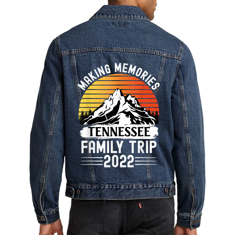 Tennessee Family Vacation 2022 Mountains Camping Family Trip Men Denim Jacket by MarilynCleo | Artistshot