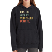 Vintage Foster Adopt Volunteer Donate Animals Rescue Shelter Long Slee Vintage Hoodie | Artistshot