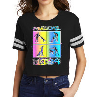 Awesome Since 1984. Agility Dog Training Graffiti Design Scorecard Crop Tee | Artistshot