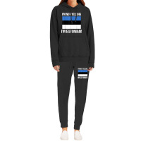 I'm Not Yelling I'm Estonian Country Flag Estonia Culture T Shirt Hoodie & Jogger Set | Artistshot