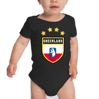 Greenland T Shirt Coat Of Arms Tee Flag Souvenir Nuuk Baby Bodysuit | Artistshot