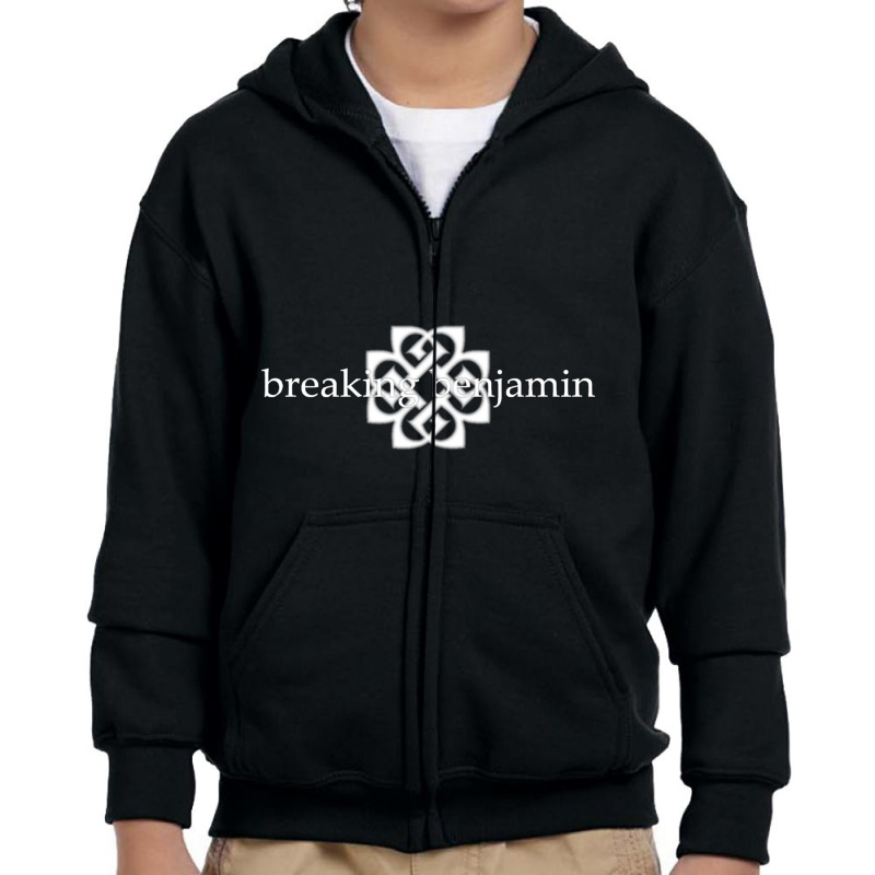 Black Background Youth Zipper Hoodie by koen | Artistshot