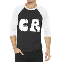 Premium Vintage California Republic Tshirt Cali Life Love La 3/4 Sleeve Shirt | Artistshot