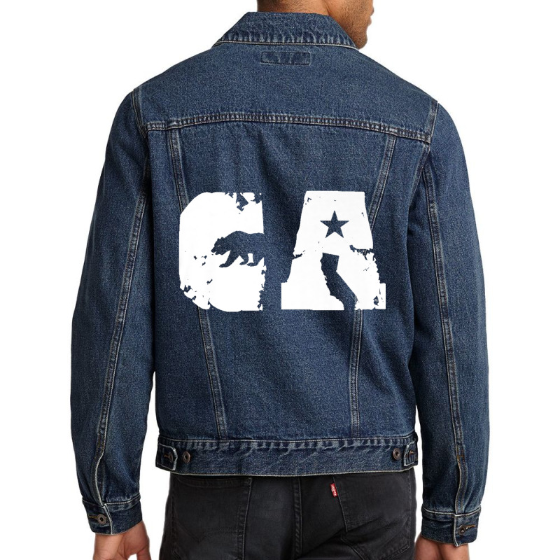 Premium Vintage California Republic Tshirt Cali Life Love La Men Denim Jacket by cm-arts | Artistshot