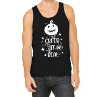 Funny Creep It Real Halloween Pumpkin Party Costume Design T Shirt Tank Top | Artistshot