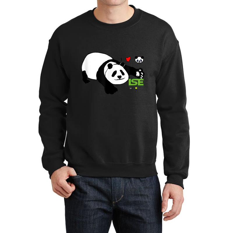 Hug A Panda T With Augmented Reality Pairing Crewneck Sweatshirt by cm-arts | Artistshot