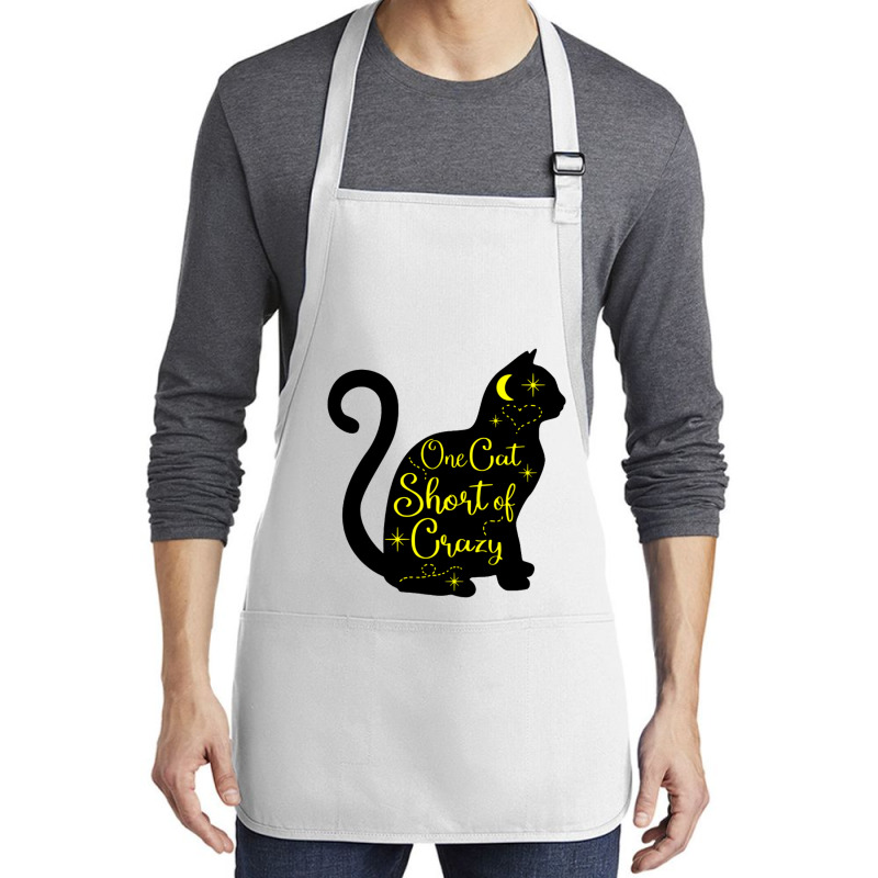 One Cat Short Of Crazy Medium-length Apron | Artistshot