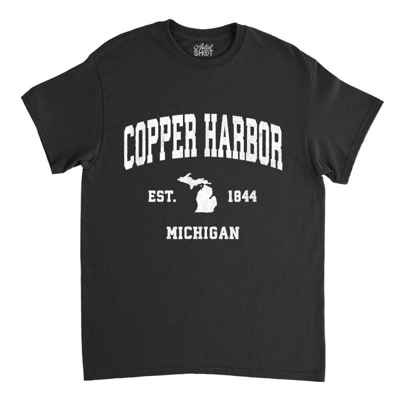 Copper Harbor Michigan Mi Vintage Athletic Sports Design T Shirt Classic T-shirt | Artistshot