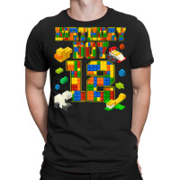 12 Years Old Block Building Boy 12th Birthday Master Builder T-shirt | Artistshot