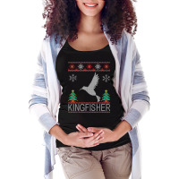 Kingfisher Christmas Shirt Maternity Scoop Neck T-shirt | Artistshot