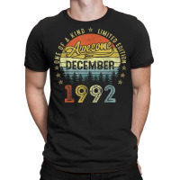 30 Years Old Awesome Since December 1992 30th Birthday Gift T-shirt | Artistshot