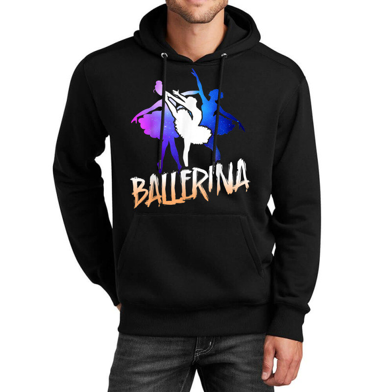 Ballet Dancer Dance Girl Ballerina Space Retro Ballerina Unisex Hoodie by Newshirt | Artistshot