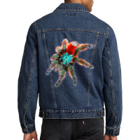 Tarantula Colorful Spider Antilles Pinktoes Men Denim Jacket | Artistshot