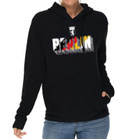 Berlin Typography Germany Flag Berlin Bear Symbol Lightweight Hoodie | Artistshot