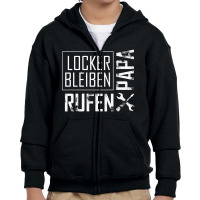 Locker Bleiben Youth Zipper Hoodie | Artistshot