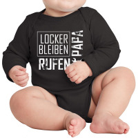 Locker Bleiben Long Sleeve Baby Bodysuit | Artistshot