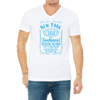 New York City Staten Island Usa United States T Shirt V-neck Tee | Artistshot